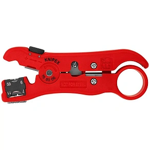 Инструмент для удаления изоляции с коаксиального и дата-кабеля Knipex 125 mm